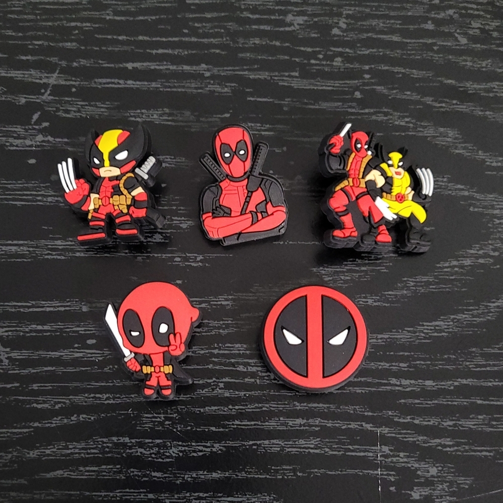 Marvel Deadpool and Wolverine Jibbitz Charms For Crocs